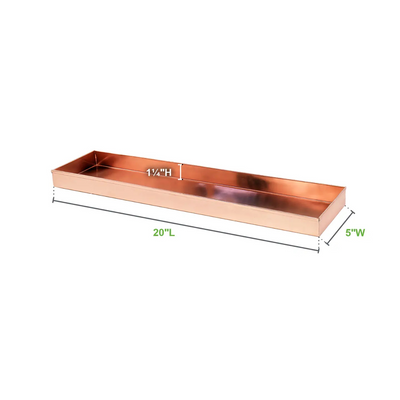 Copper Windowsill Planter Tray