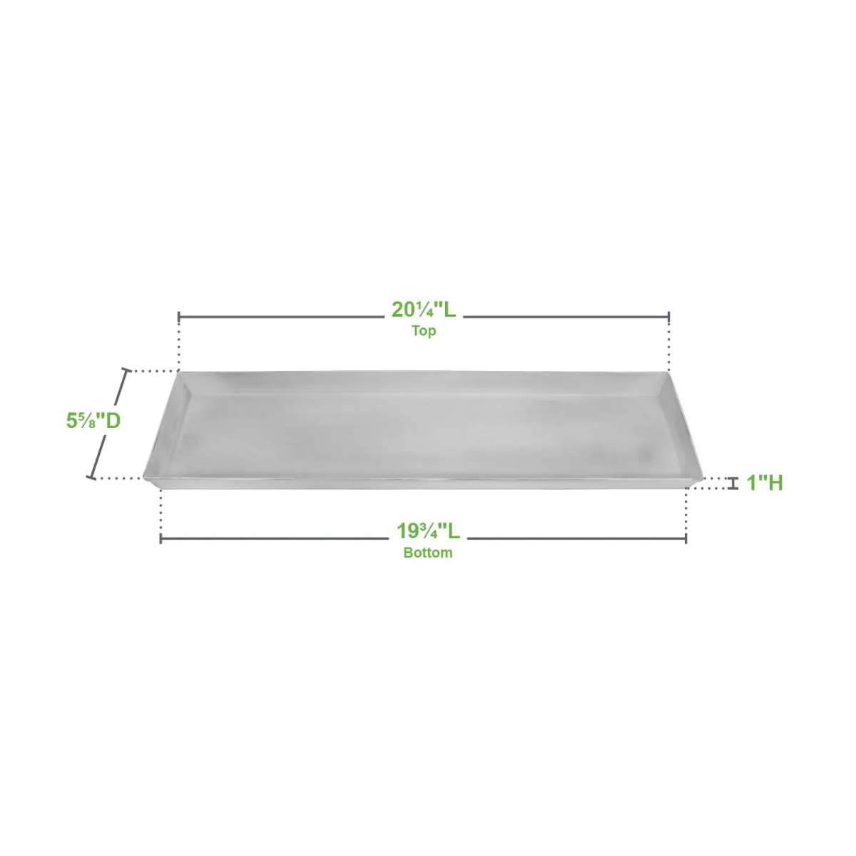 Cape Cod White Galvanized Steel Planter Tray